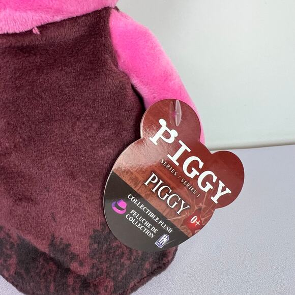 Phat Mojo Mini Toon Piggy Plush Series 1 Piggy and Clowny Set Pink Blue 8 " Tall - Picture 9 of 10